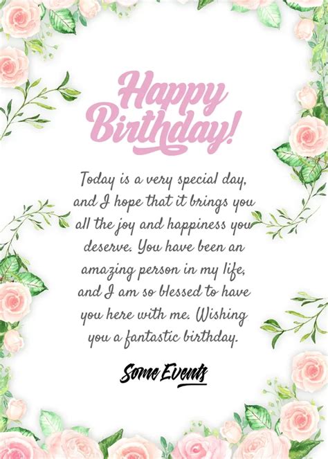 May you have a special one. . Birthday paragraph for special person
